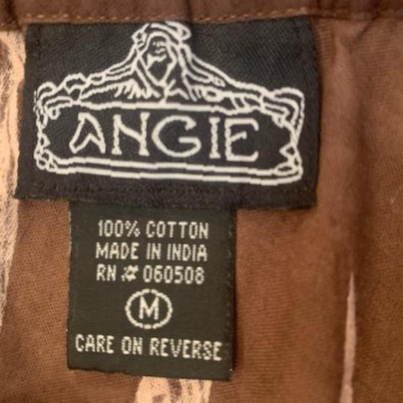 Flowy Brown and Pink Skirt - Picture 4 of 4